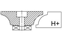 Профильная фреза сегментная гранит Н+30